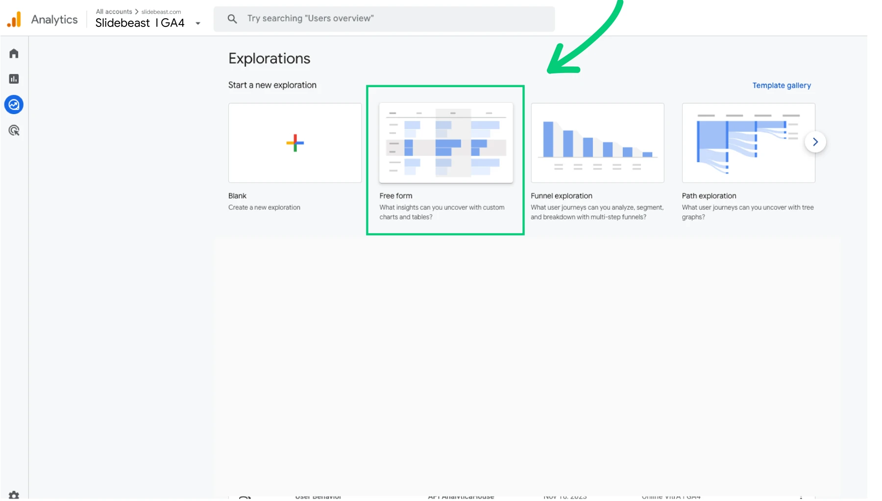 Google Analytics Free Form