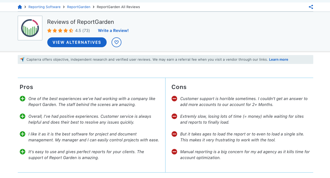 ReportGarden Reviews