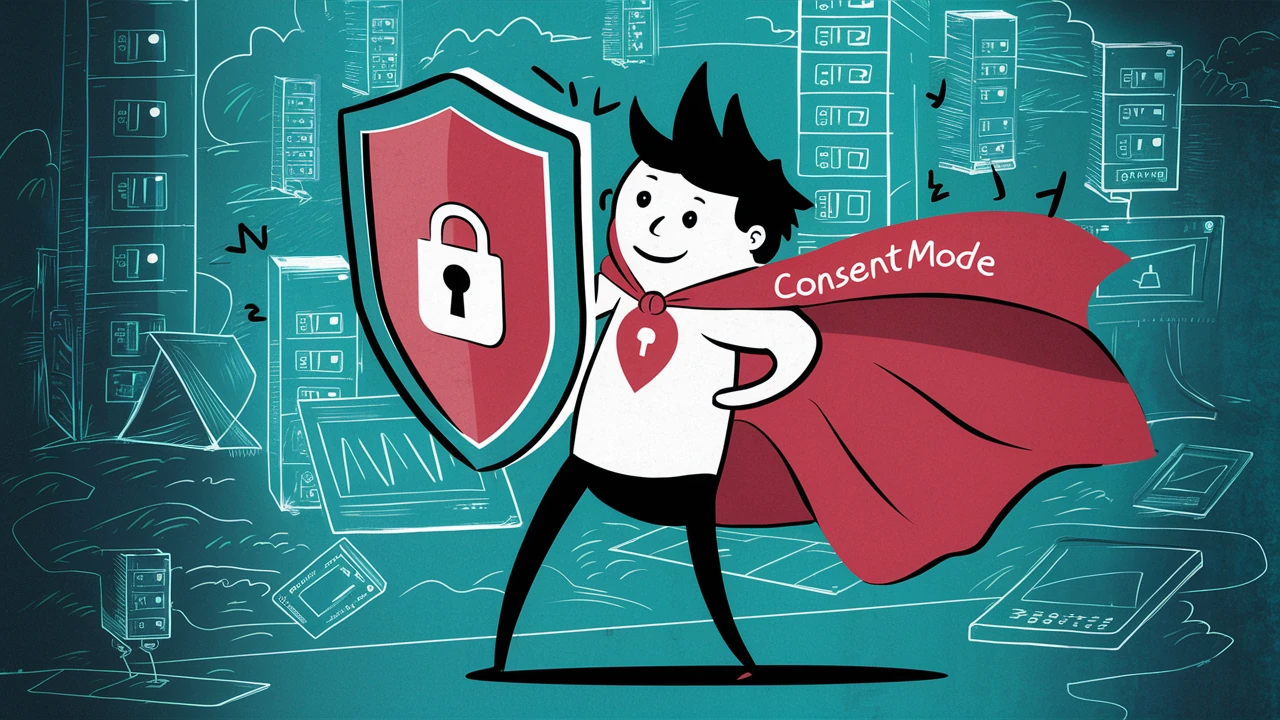 consent mode text illustration