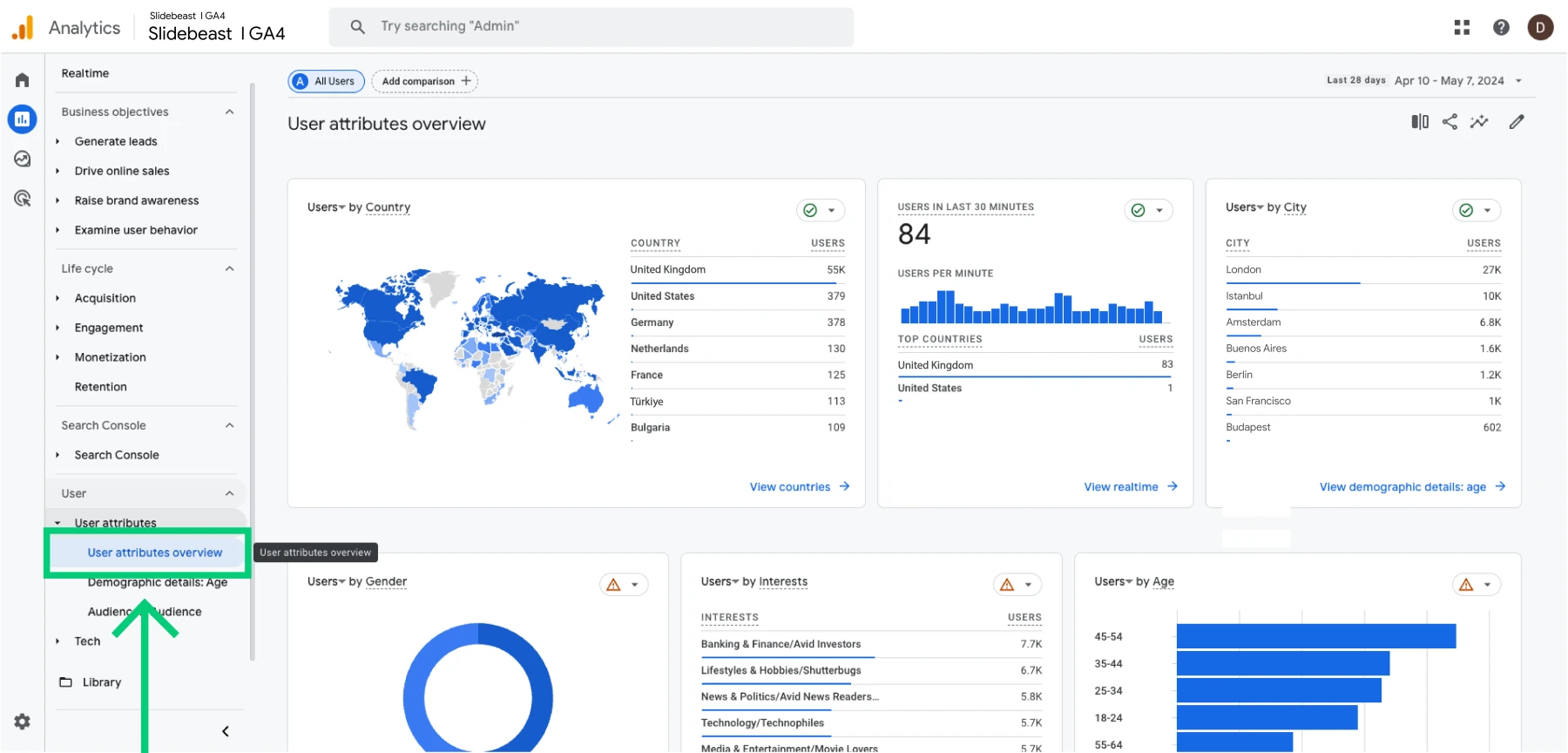 Google Analytics Overview - Reports