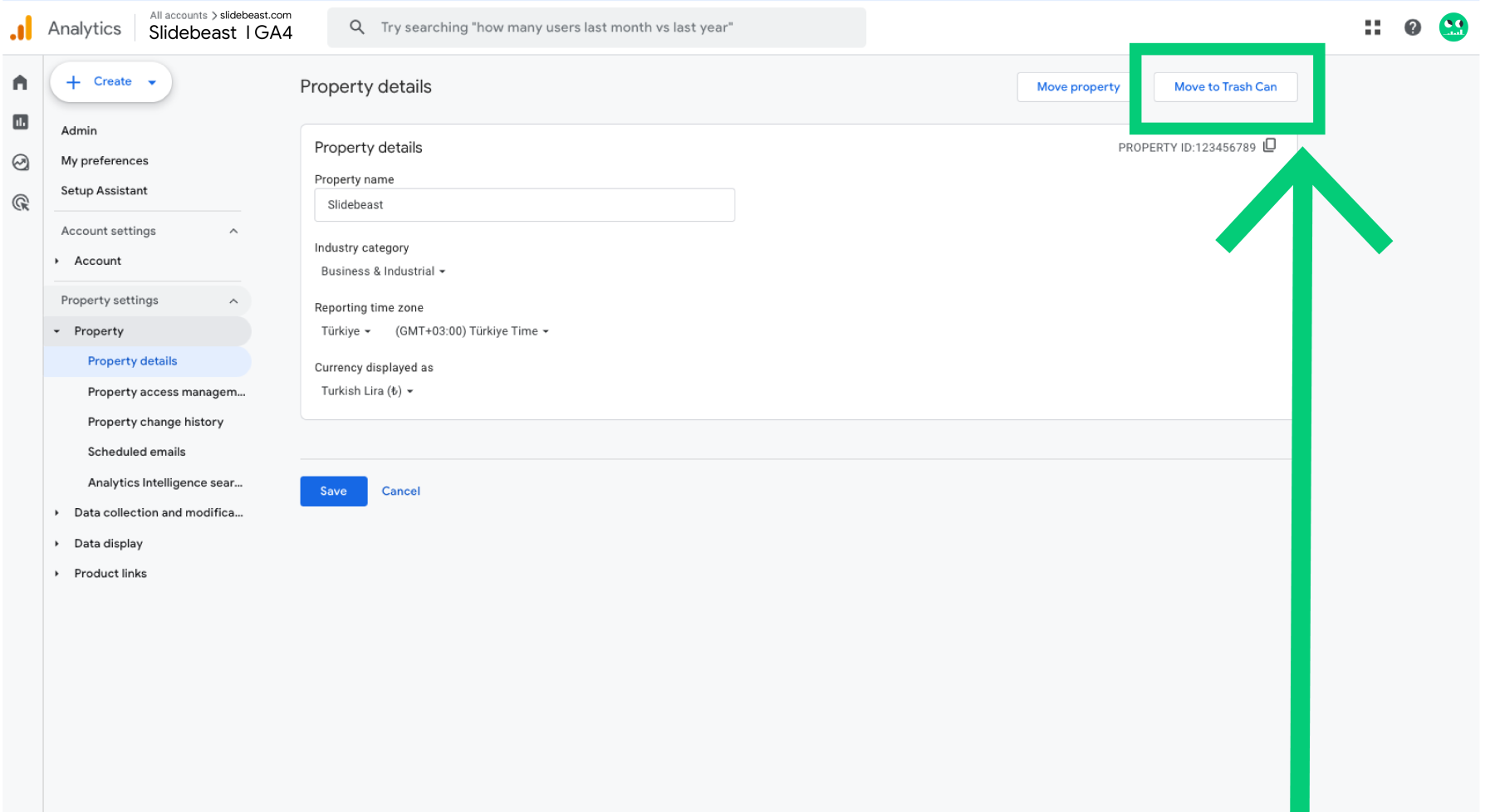 Google Analytics 4 Property Settings