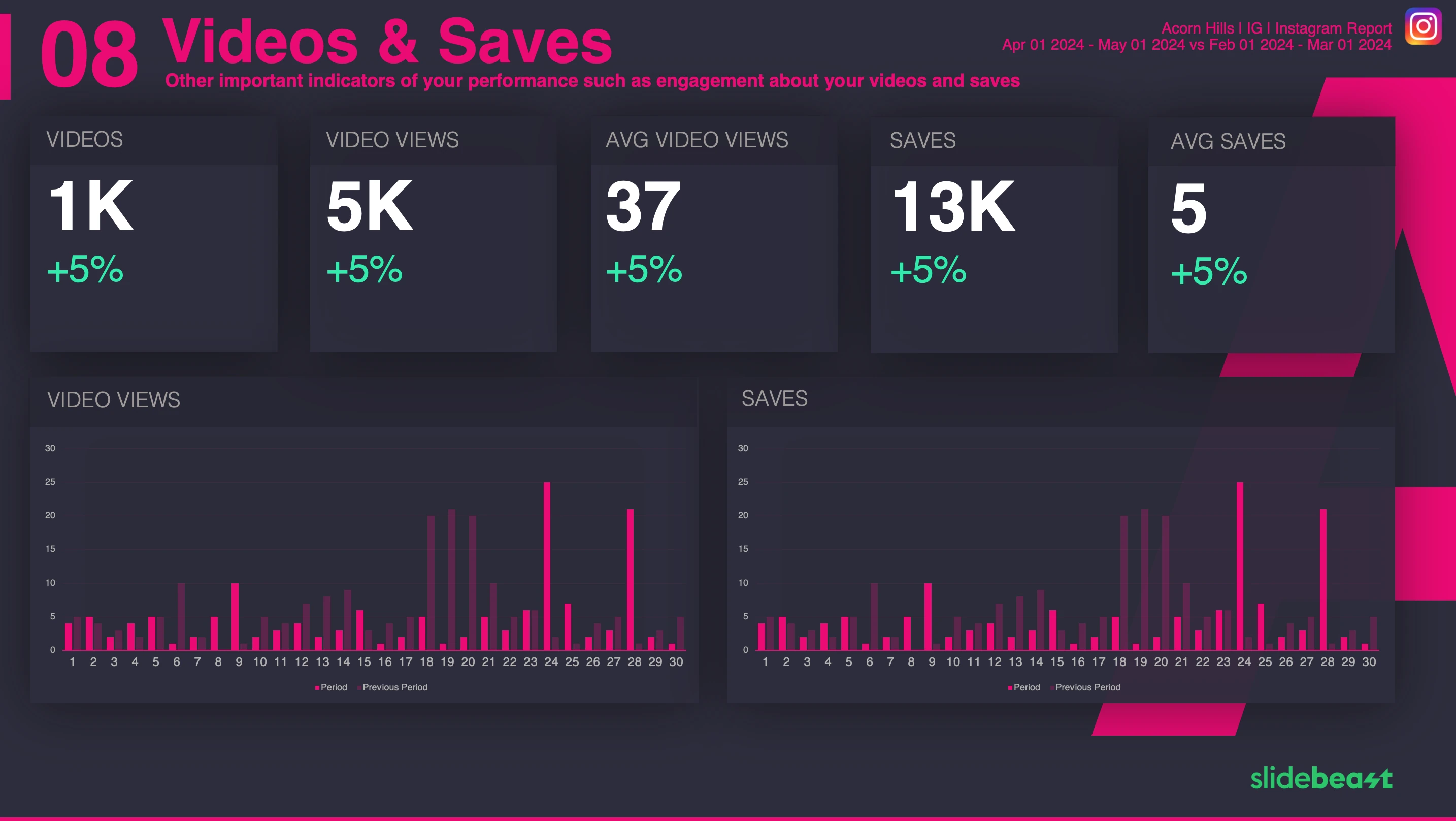 Instagram Engagement Report Template 2