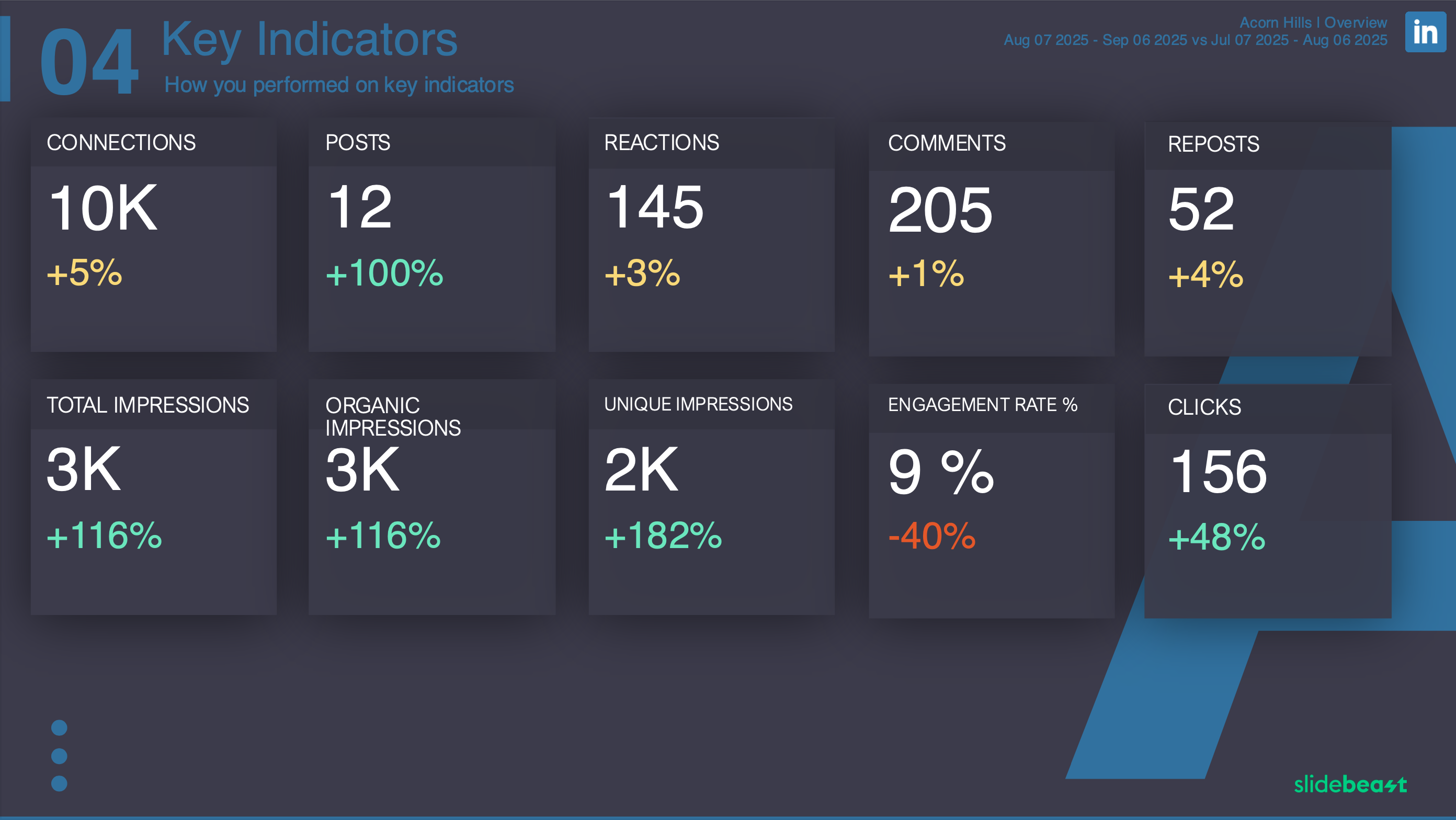 LinkedIn Audience Report Template 1