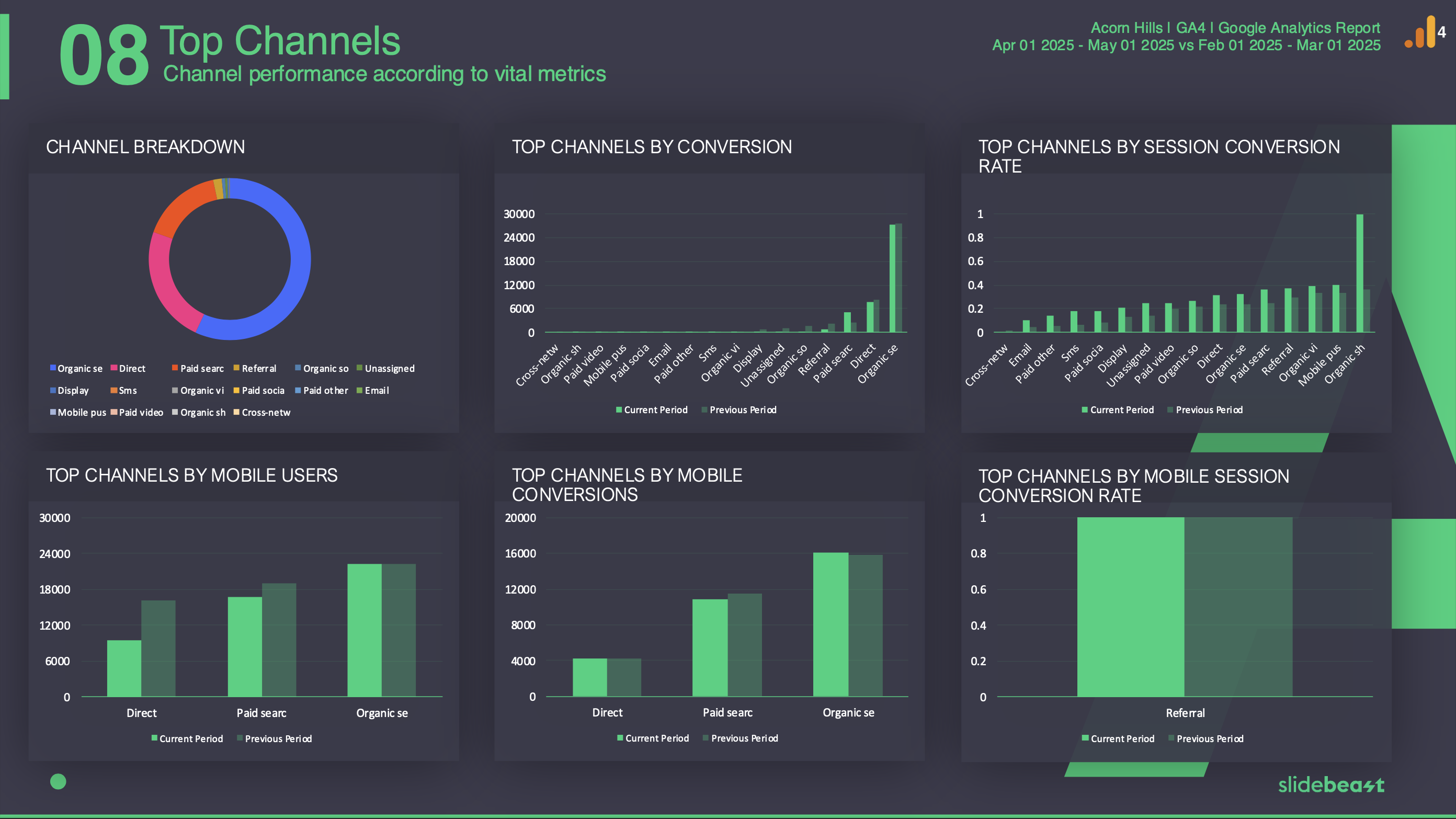 Google Analytics 4 Paid Traffic Report Template 1