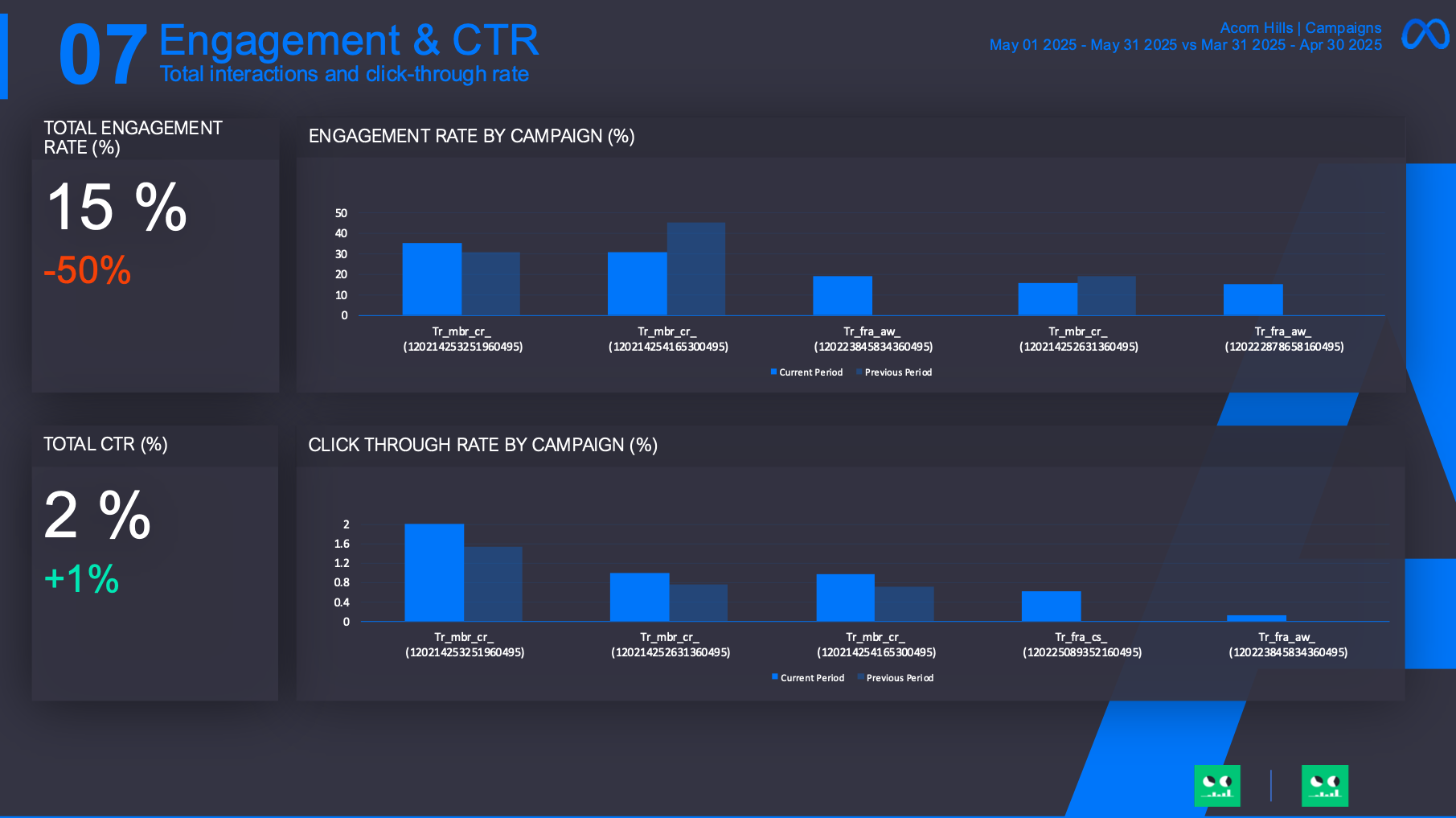 Meta Ads Campaigns Report Template 2
