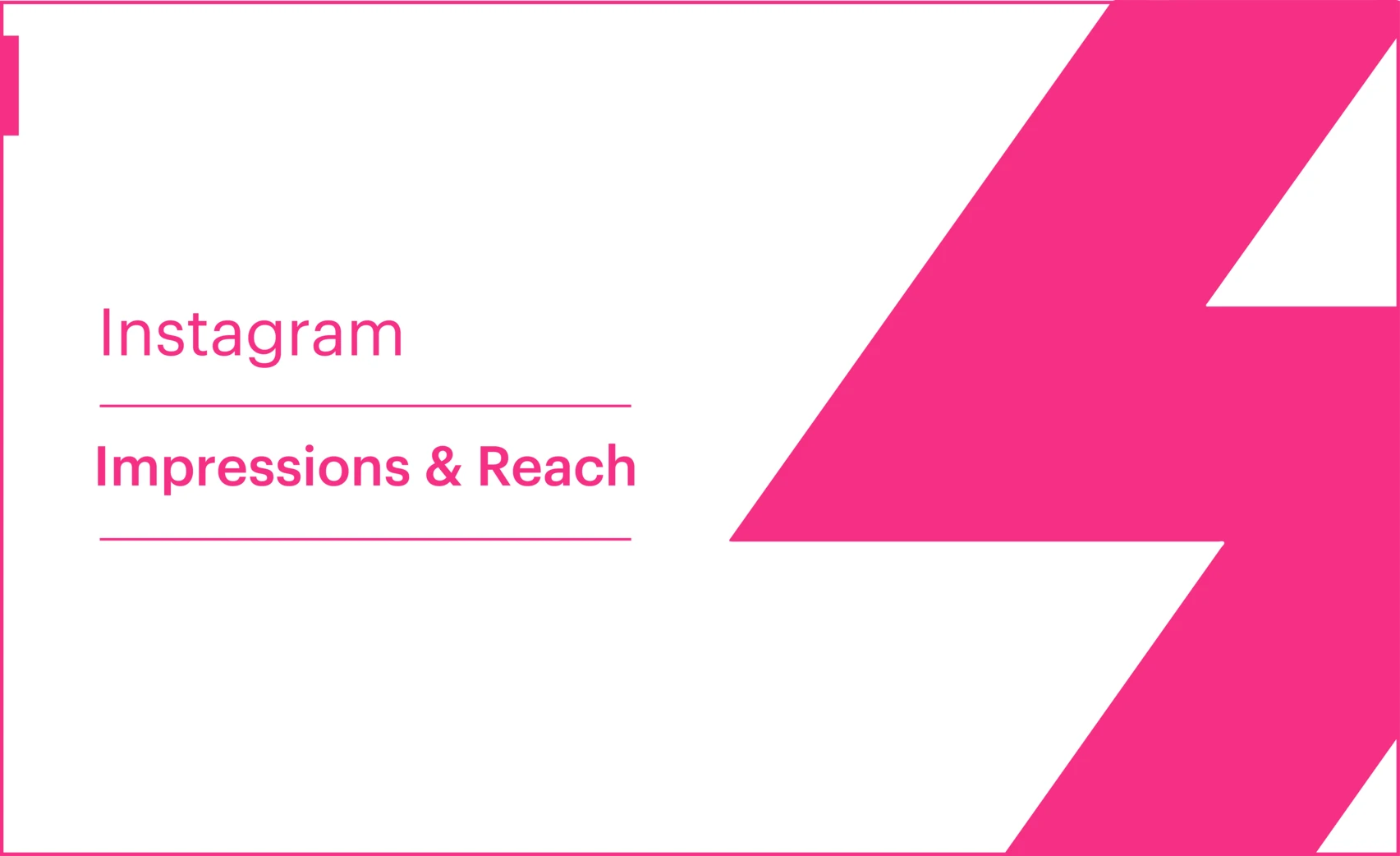 Instagram Impressions & Reach Report Template