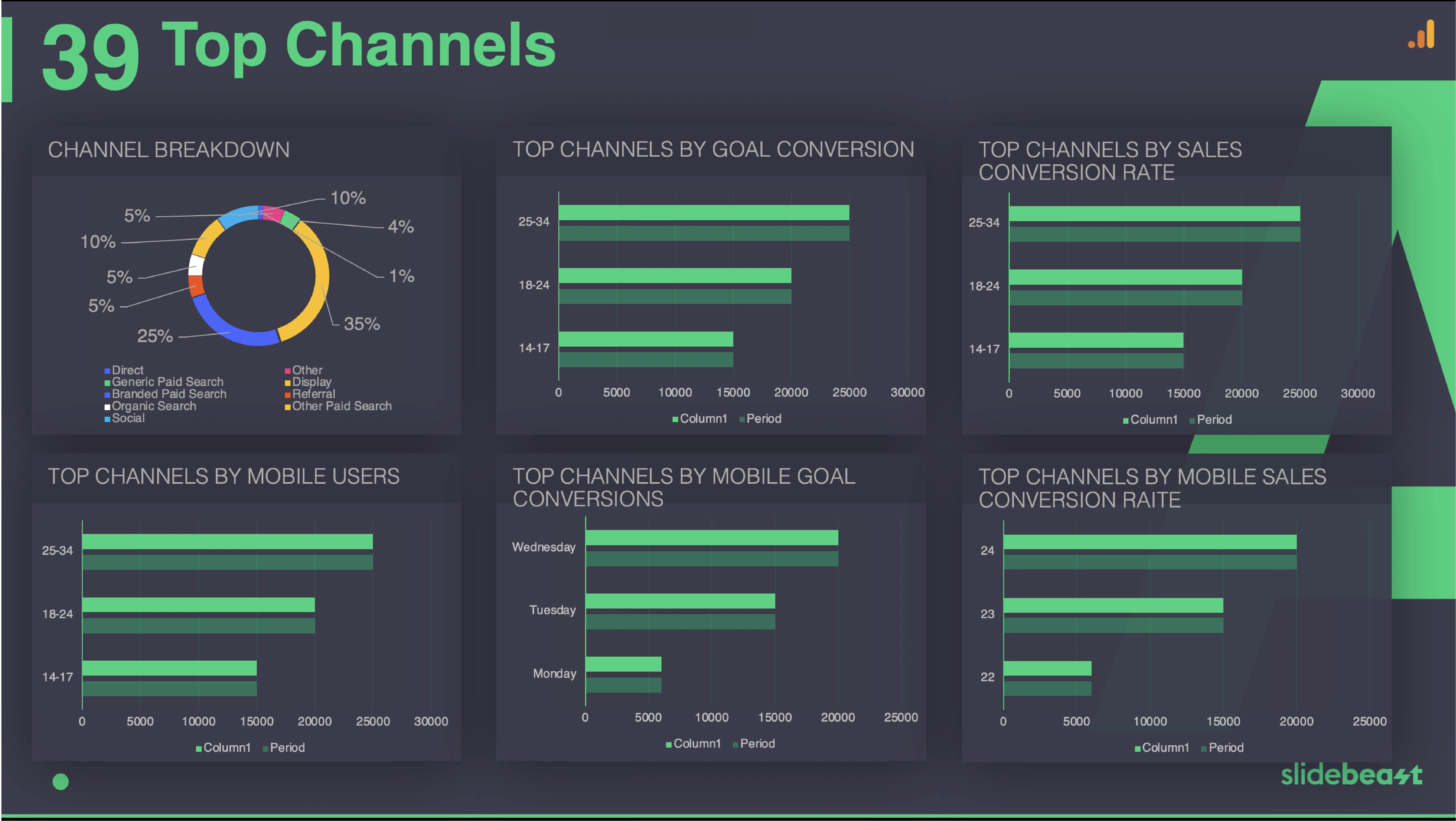 Google Analytics Organic Traffic Report Template 2